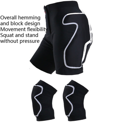 WEISOK Ski Hip Pads Knee Pads Adult Roller Skating Protective Gear, Specification: M (50-60kg)-garmade.com