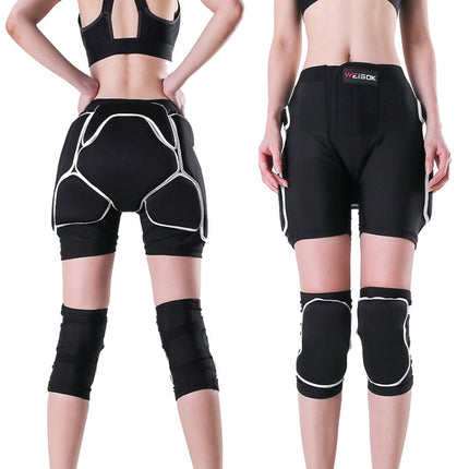 WEISOK Ski Hip Pads Knee Pads Adult Roller Skating Protective Gear, Specification: M (50-60kg)-garmade.com