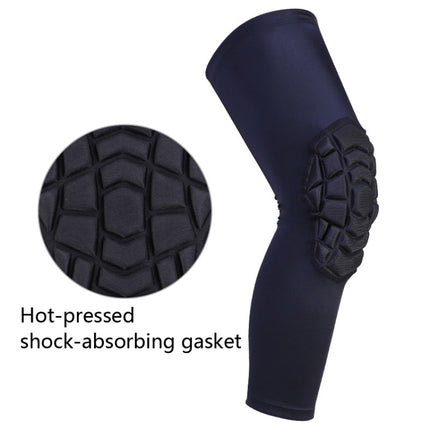 Hot Pressed Honeycomb Knee Pads Basketball Climbing Sports Knee Pads Protective Gear, Specification: M (Black)-garmade.com