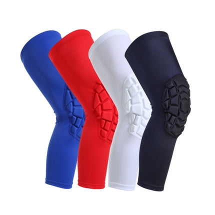 Hot Pressed Honeycomb Knee Pads Basketball Climbing Sports Knee Pads Protective Gear, Specification: XL (Black)-garmade.com