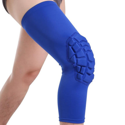 Hot Pressed Honeycomb Knee Pads Basketball Climbing Sports Knee Pads Protective Gear, Specification: S (Blue)-garmade.com