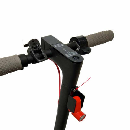 2 in 1 Electric Scooter Disc Brake Lock Multi-Function Reinforced Anti-Theft Lock Accessory for Xiaomi Mijia M365, Packing specification: Wire Rope (Red)-garmade.com