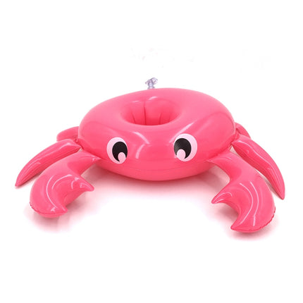 3 PCS Crab Shape Inflatable Floating Drink Coaster, Middle Ring Diameter: 7.5cm-garmade.com