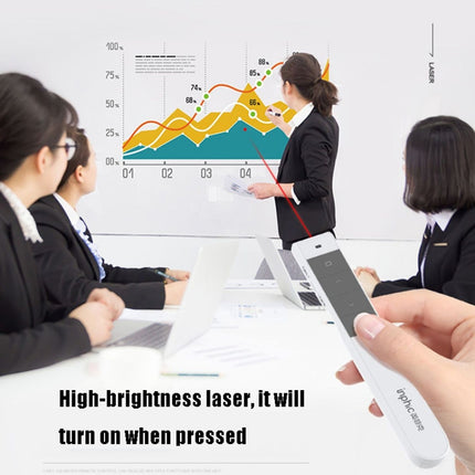 Inphic PL1 Wireless Pointer Laser Remote Control Pen Office PPT Flip Pen Multimedia Projection Red Laser Pen, Colour: Battery Black-garmade.com