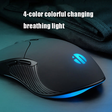 Inphic PB1 Business Office Mute Macro Definition Gaming Wired Mouse, Cable Length: 1.5m, Colour: Classic Back Breathing Light-garmade.com