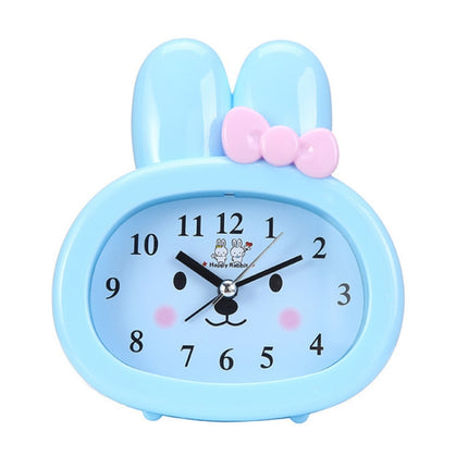 3 PCS Home Daily Use Clocks Cartoon Bunny Children Creative Alarm Clock(Blue)-garmade.com