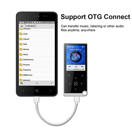 E05 2.4 inch Touch-Button MP4 / MP3 Lossless Music Player, Support E-Book / Alarm Clock / Timer Shutdown, Memory Capacity: 16GB Bluetooth Version(Red)-garmade.com