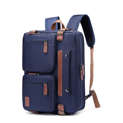 10001 Business Computer Backpack Multifunctional Simple Waterproof Nylon Travel Backpack, Size: 15.6 inch(Royal Blue)-garmade.com