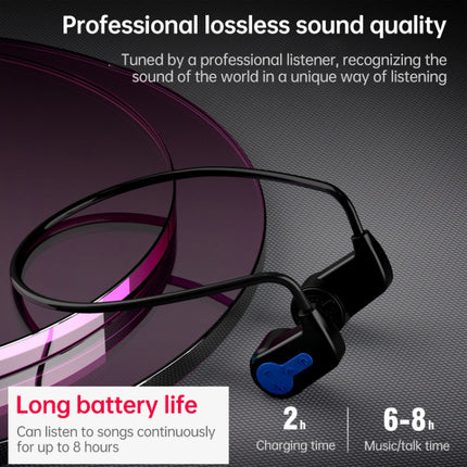 K3 Bone Conduction Bluetooth 5.0 Wireless Headphones Waterproof Headphones 16GB RAM(Black)-garmade.com