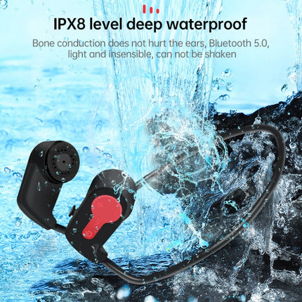 K3 Bone Conduction Bluetooth 5.0 Wireless Headphones Waterproof Headphones 16GB RAM(Gray)-garmade.com