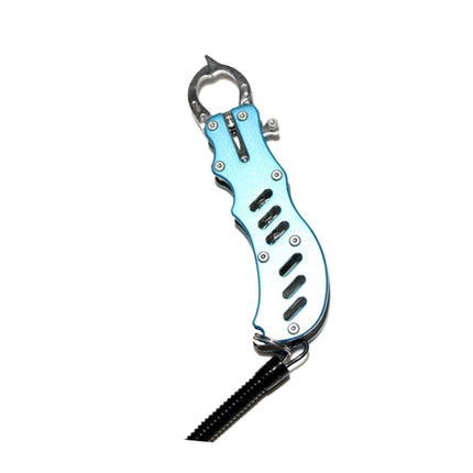 Fish Control Device Luya Pliers Stainless Steel Fishing Line Cutter Fishing Pliers(Space Blue)-garmade.com