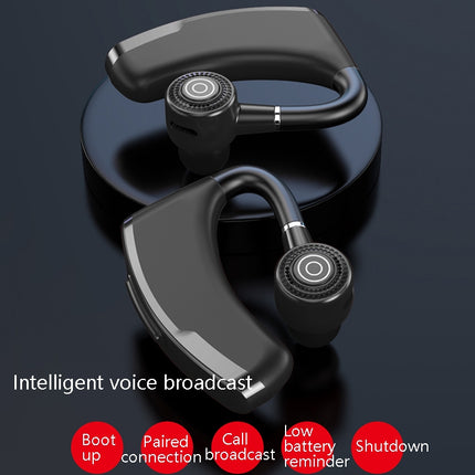 V10P Wireless Bluetooth V5.0 Sport Headphone without Charging Box Support Voice Reception(Black)-garmade.com