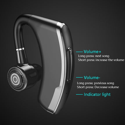 V10P Wireless Bluetooth V5.0 Sport Headphone without Charging Box Support Voice Reception(Black)-garmade.com