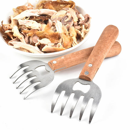 2 PCS Bear Claw Meat Divider Barbecue Tool Multifunctional Meat Shredder(Primary Colors)-garmade.com