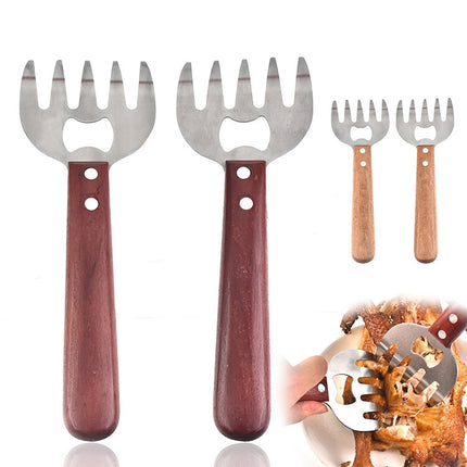 2 PCS Bear Claw Meat Divider Barbecue Tool Multifunctional Meat Shredder(Primary Colors)-garmade.com