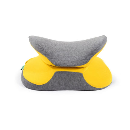 BEWALKER Multifunctional Student Portable Nap Pillow Waist Support Foldable Memory Foam Nap Pillow Office Sleeping Pillow, Size: 38x20x15cm(Lemon Yellow)-garmade.com
