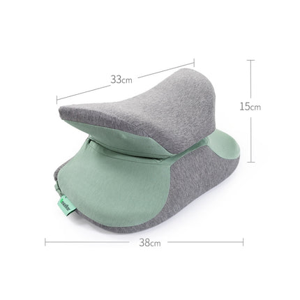 BEWALKER Multifunctional Student Portable Nap Pillow Waist Support Foldable Memory Foam Nap Pillow Office Sleeping Pillow, Size: 38x20x15cm(Pink)-garmade.com