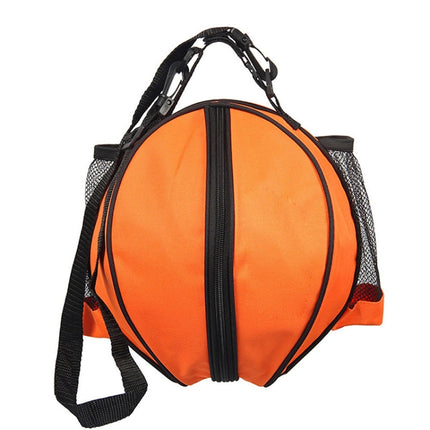 WJ0122 Outdoor Sports One-Shoulder Volleyball Basketball Football Backpack(Orange)-garmade.com
