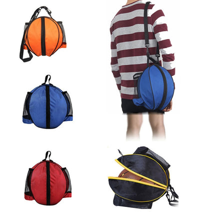 WJ0122 Outdoor Sports One-Shoulder Volleyball Basketball Football Backpack(Red)-garmade.com