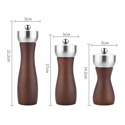 Beech 304 Stainless Steel Manual Pepper Grinder Ceramic Core Pepper Grinder, Specification: 6 Inch (Color Box)-garmade.com
