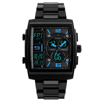 SKMEI 1274 Men Fashion Electronic Watch Multifunctional Outdoor Sports Watch(Blue)-garmade.com