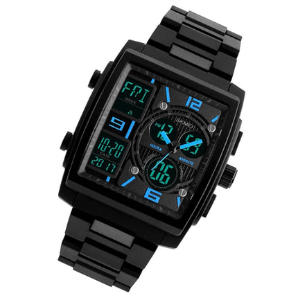 SKMEI 1274 Men Fashion Electronic Watch Multifunctional Outdoor Sports Watch(Blue)-garmade.com