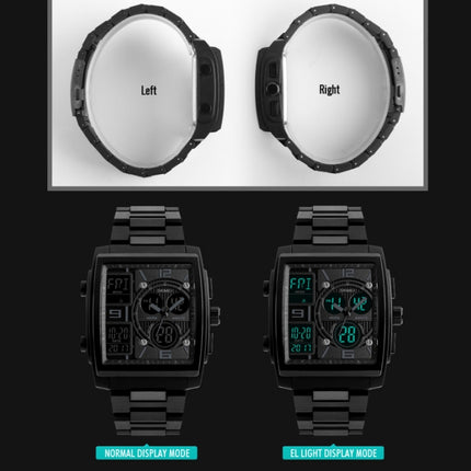 SKMEI 1274 Men Fashion Electronic Watch Multifunctional Outdoor Sports Watch(Blue)-garmade.com