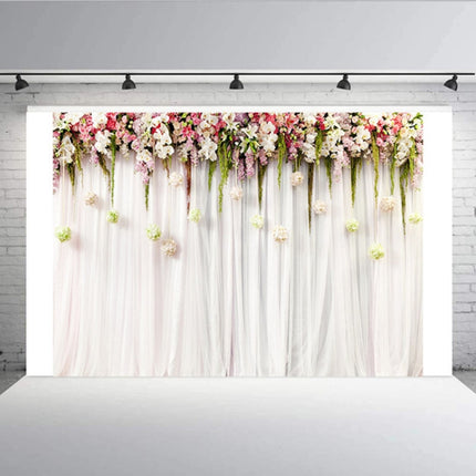 2.1m x 1.5m Flower Wall Simulation Wedding Theme Party Arrangement Photography Background Cloth(W092)-garmade.com