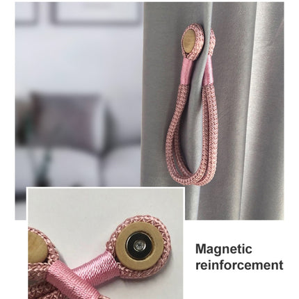 Log Magnetic Buckle Strap Magnetic Curtain Buckle(Pink)-garmade.com