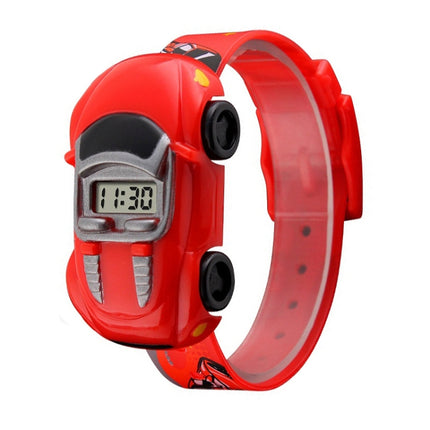 SKMEI 1241 Fashion Cute Cartoon Car Children Digital Watch(Red)-garmade.com