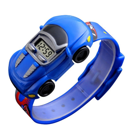 SKMEI 1241 Fashion Cute Cartoon Car Children Digital Watch(Blue)-garmade.com