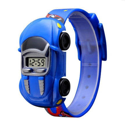 SKMEI 1241 Fashion Cute Cartoon Car Children Digital Watch(Blue)-garmade.com