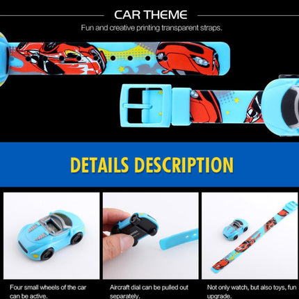 SKMEI 1241 Fashion Cute Cartoon Car Children Digital Watch(Red)-garmade.com