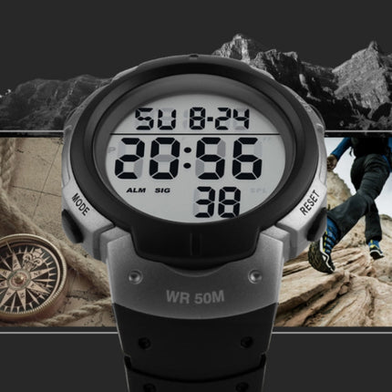 SKMEI 1068 Men Waterproof Outdoor Sports Digital Watch Student Fashion Watch(ArmyGreen)-garmade.com