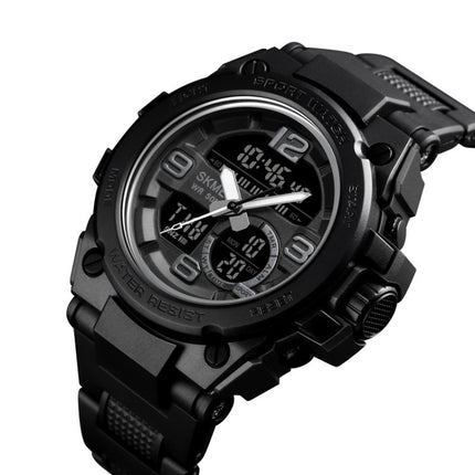 SKMEI 1452 Outdoor Sports Electronic Watch Multifunctional Waterproof Watch(Black)-garmade.com