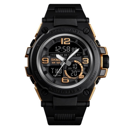SKMEI 1452 Outdoor Sports Electronic Watch Multifunctional Waterproof Watch(Golden)-garmade.com