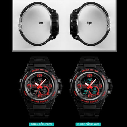 SKMEI 1452 Outdoor Sports Electronic Watch Multifunctional Waterproof Watch(Red)-garmade.com