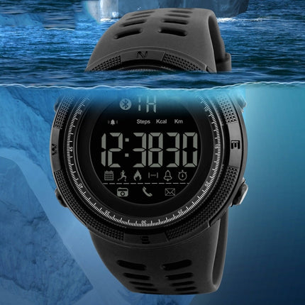 SKMEI 1250 Men Outdoor Waterproof Sports Digital Watch Multi-Function Watch(Coffee/Gold)-garmade.com