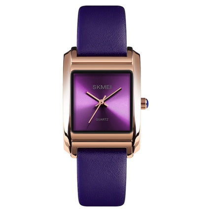 SKMEI 1432 Ladies Fashion Watch Matte Waterproof Quartz Watch(Purple)-garmade.com