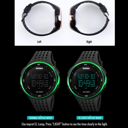 SKMEI 1219 Men Multi-Function Electronic Watch Outdoor Sports Watch(Green)-garmade.com