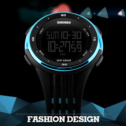 SKMEI 1219 Men Multi-Function Electronic Watch Outdoor Sports Watch(Black)-garmade.com