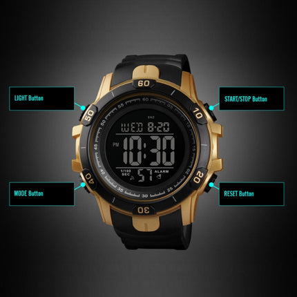 SKMEI 1475 Men Multifunctional Sports Watch Students Outdoor Waterproof Digital Watch(Blue)-garmade.com