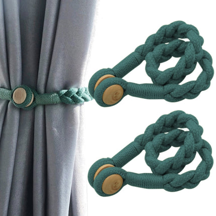 1 Pair Magnetic Buckle Twist Tie For Curtains(Conran)-garmade.com