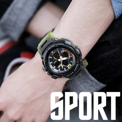 SKMEI 1343 Men Outdoor Sports Waterproof Watch Student Digital Watch(Khaki)-garmade.com
