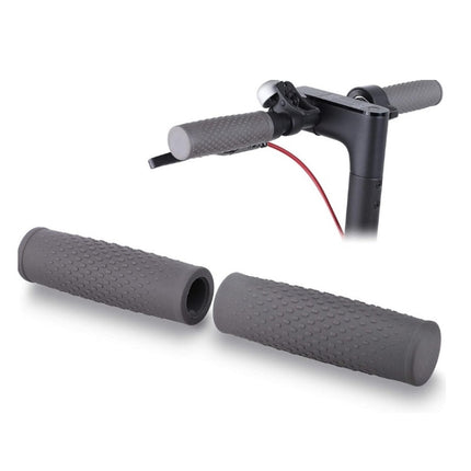 2 Pairs Scooter Accessories Handlebar Rubber Handle Cover For Xiaomi Mijia M365 / M365 Pro(Gray)-garmade.com