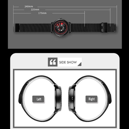 SKMEI 1634 Men Waterproof Watch Fashion Quartz Watch(Black Steel Belt)-garmade.com