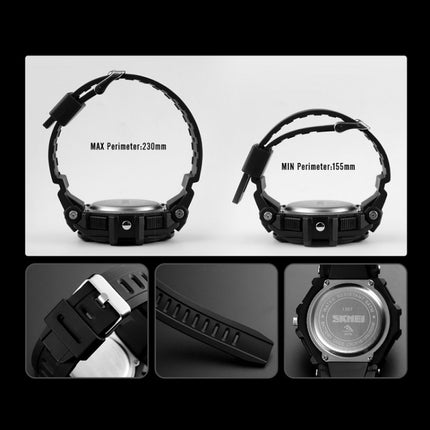 SKMEI 1357 Mens Multifunctional Sports Digital Watch Student Waterproof Watch(Blue)-garmade.com