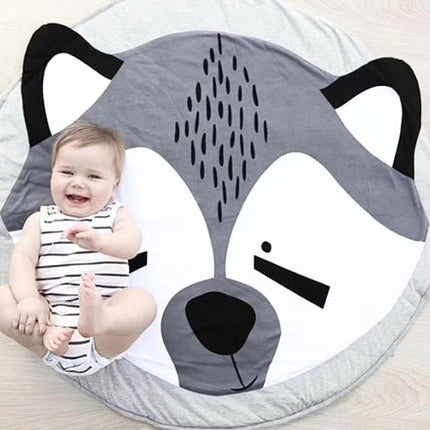 Baby Infant Play Mats Kids Crawling Carpet Floor Rug Baby Bedding Rabbit Blanket Cotton Game Pad Children Room Decor(Fox)-garmade.com