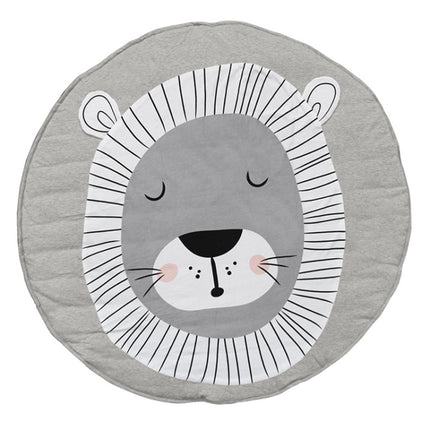 Baby Infant Play Mats Kids Crawling Carpet Floor Rug Baby Bedding Rabbit Blanket Cotton Game Pad Children Room Decor(Lion)-garmade.com