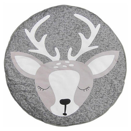 Baby Infant Play Mats Kids Crawling Carpet Floor Rug Baby Bedding Rabbit Blanket Cotton Game Pad Children Room Decor(Deer)-garmade.com